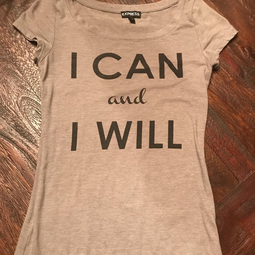 Basic fun T-shirt.  I CAN AND I WILL